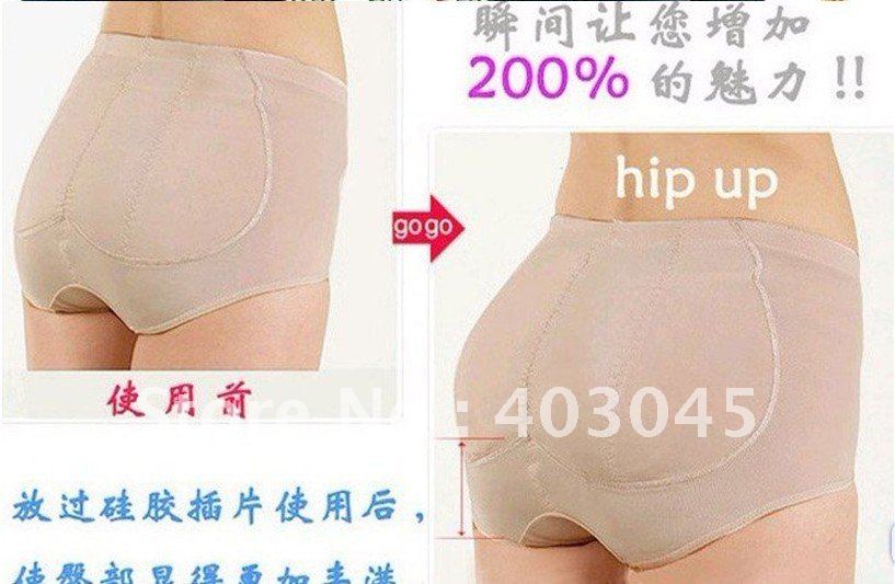 Free Shipping Silicone Hip Up Girdle Underwear Shaper Seamless Padded Panty 6 set/lot