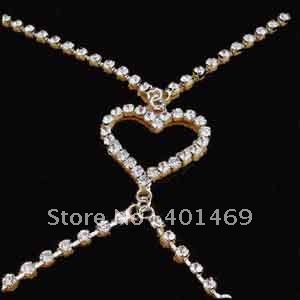Free shipping silver crown rhinestone bra strap accessory