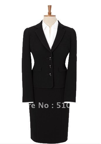 Free shipping Single-Breasted 3 Button Wool women Suit