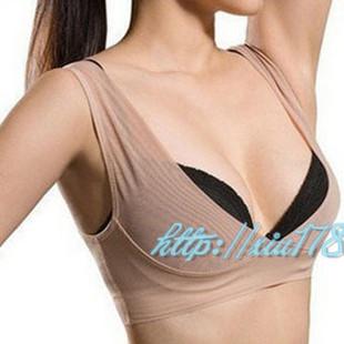 Free Shipping Sleeping underwear bra wireless chest push up accept supernumerary breast invisible vest