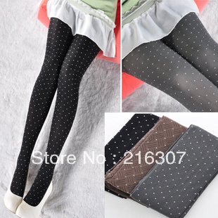 Free Shipping Socks autumn vivi dot velvet pantyhose