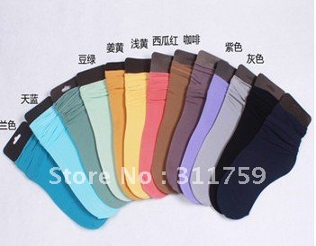 Free shipping socks candy colors in the women's tube socks