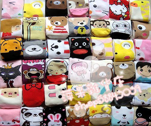 Free Shipping Socks cartoon women's socks sock three-dimensional socks fancy cotton (mix min order is 10$)