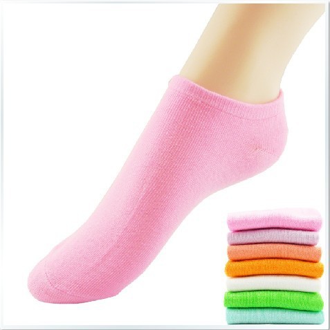 Free shipping solid color candy color boat socks sports socks Ms. spring explosion models