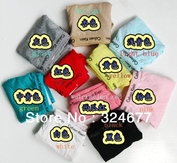 Free shipping Solid color comfortable Women's Cotton Modal underwear /sexy triangle underpants/10 color to choice