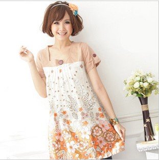 free shipping South Korea  fashion women skirt pregnant women dress romantic