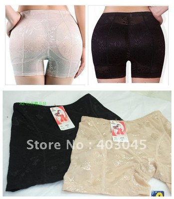 Free Shipping Spanx Super Power Panties - Thigh And Tummy Control Buttock and Hip Pad Body Shaping Shorts Buttock Up Panty