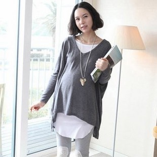 free shipping Spring and autumn fashion maternity clothing loose plus size maternity t-shirt maternity t-shirt set spring