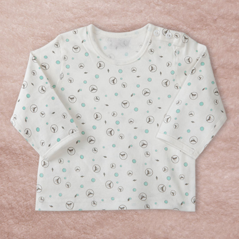 Free Shipping Spring and autumn infant clothes 100% cotton sleepwear child underwear o-neck top bb1008