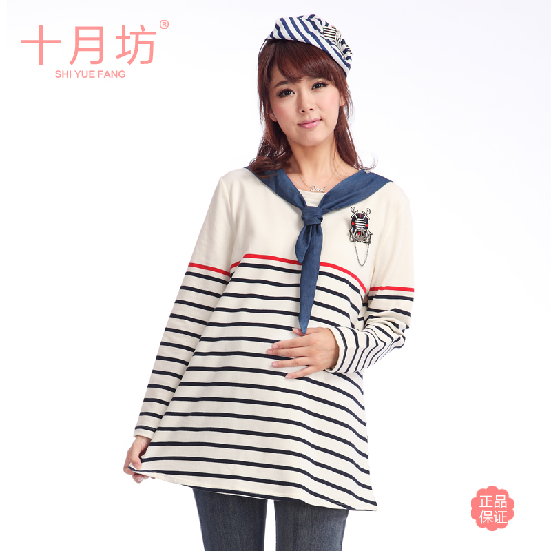 free shipping Spring and autumn maternity clothing autumn fashion maternity t-shirt long-sleeve loose maternity top