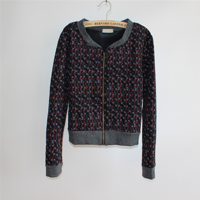 Free Shipping. spring and autumn o-neck short design, slim with sleeves 100% cotton