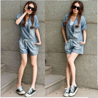 Free Shipping spring and summer new piece denim pants, loose waist short pants of the large size-G142
