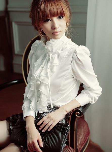 Free shipping , Spring and summer plus size clothing women's shirts, Ol ladies ' Formal Tops , Wholesale , A276