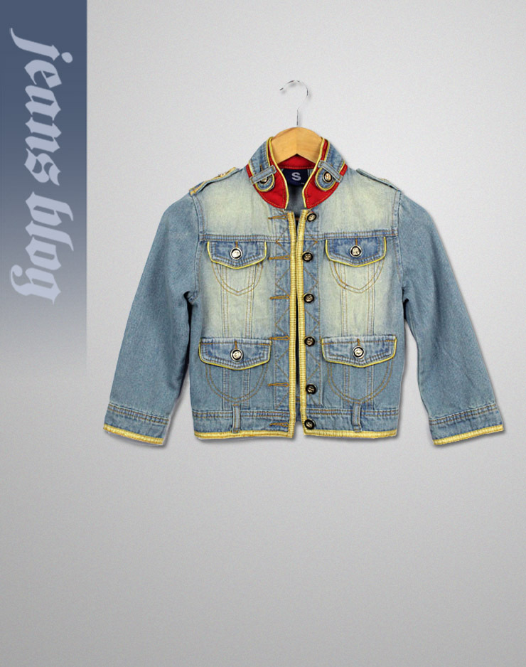 Free Shipping  Spring Autumn Fashion  Blue Jean CoatClassical Fashion Jean Clothes Half Sleeves