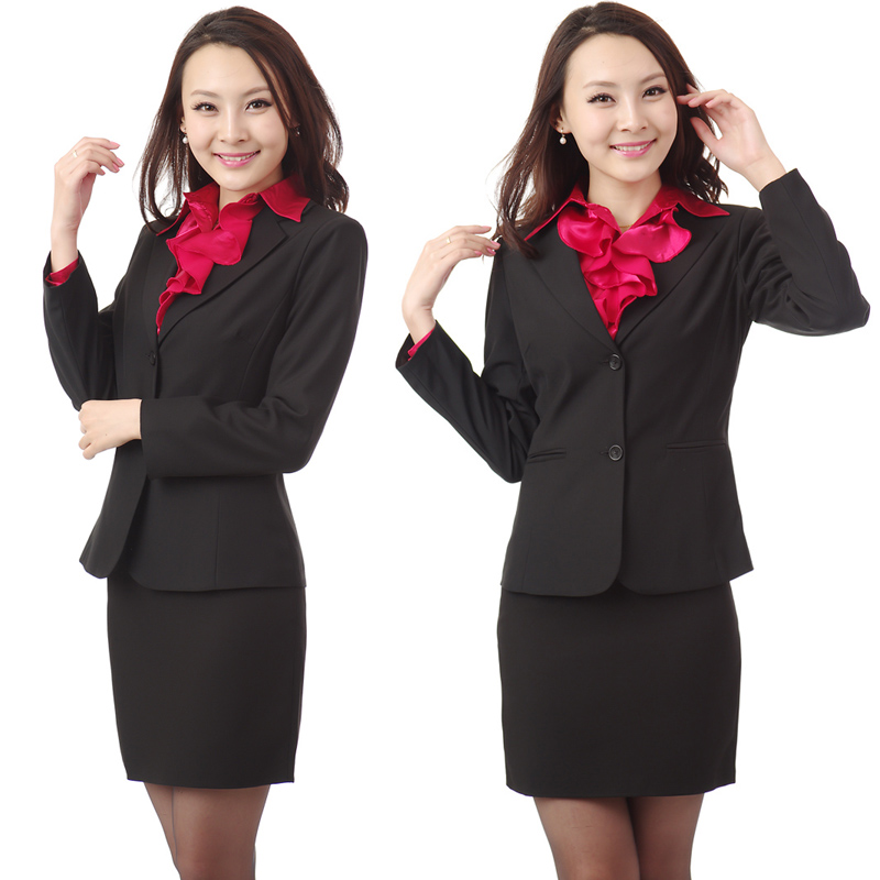 Free shipping Spring ol work wear women's set professional set female fashion skirt formal work wear autumn and winter