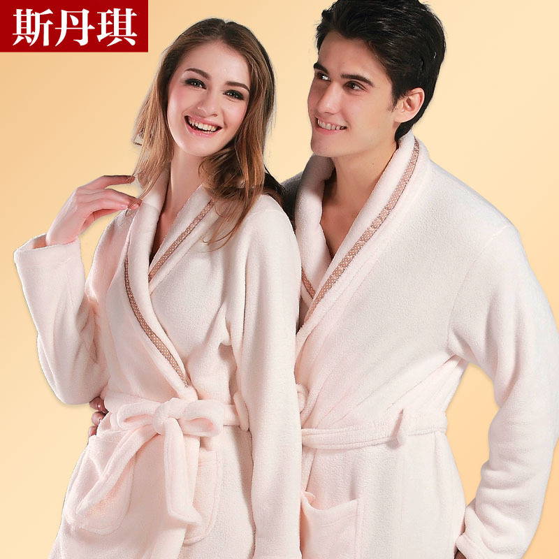 Free shipping! Stein derlook lounge autumn and winter thickening coral fleece robe lovers robe female bathrobe female robe male