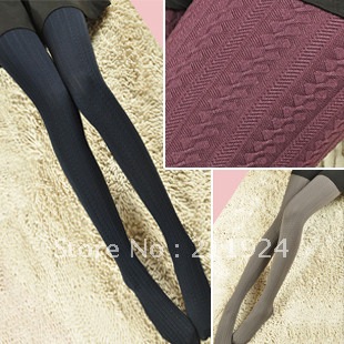 Free shipping Stereo small twist vertical stripe pantyhose spring and autumn legging socks stockings
