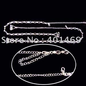 Free shipping stone metal charm strap bra accessories