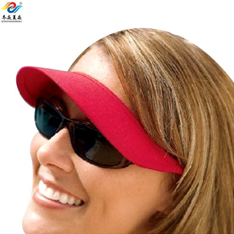 Free Shipping Strapless sunbonnet strapless curved visitress visor cap glasses cap sun hat