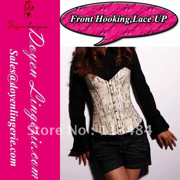 Free Shipping!Strapless Sweetheart Yellow Overbust Sexy Bustier Body Shaper Women Wholesale And Retail with T-thong