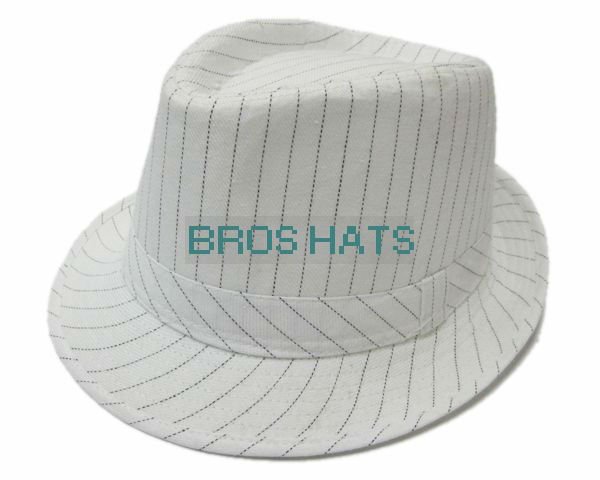 Free shipping+Stripe Fedora Hat chileren and adult hats /MJ0023