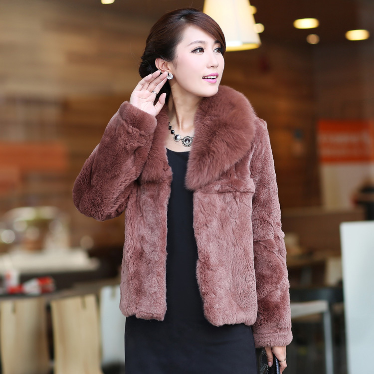 free shipping Sukracarya 2012 fur outerwear rex rabbit hair female fur coat 0585