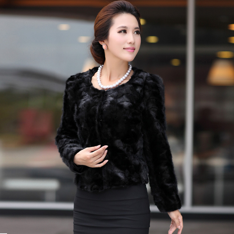 free shipping Sukracarya mink fur coat 2012 fight mink marten overcoat Women 0057