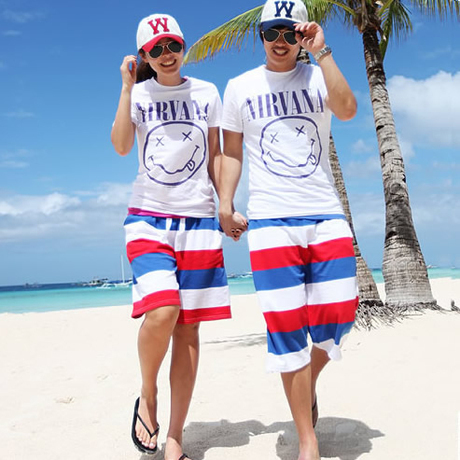 FREE SHIPPING Summe beach pants male sports shorts twill cotton The new fashion lovers beach pants men and women hot pants