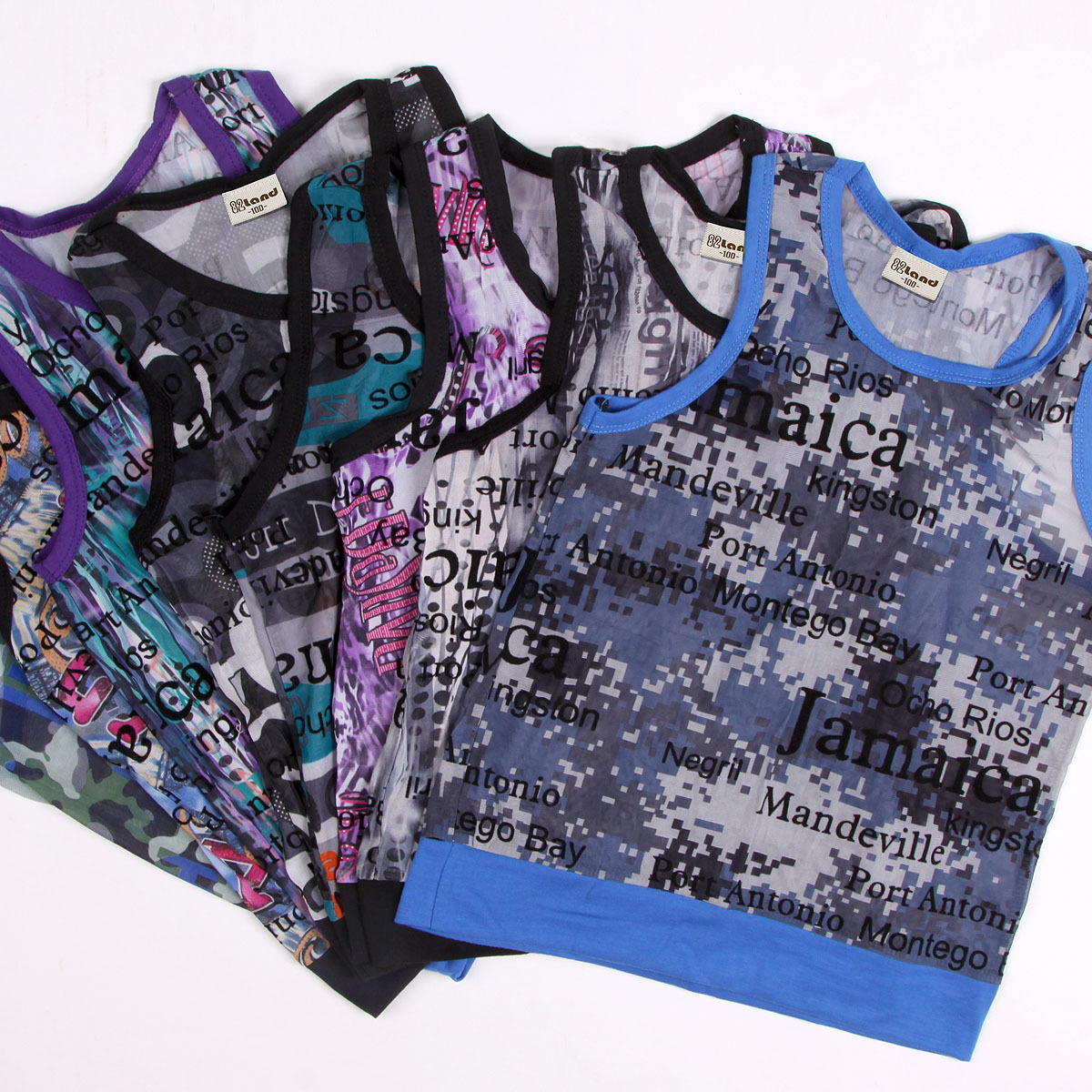 Free shipping Summer 2012 cool breathable boys girls clothing baby vest child sleeveless T-shirt f10907