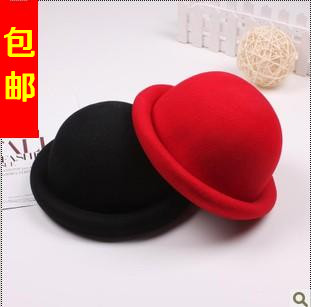 Free Shipping Summer 2013 roll roll-up hem dome hat female vintage woolen fashion cap