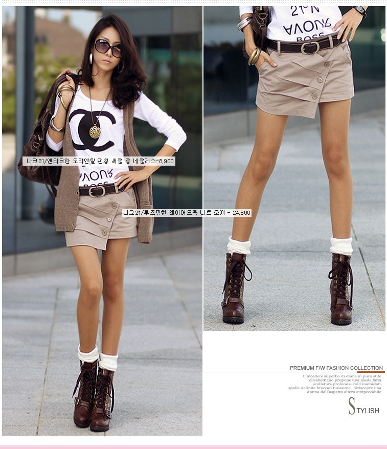 Free shipping Summer Casual Trendy Former skirt design women's Culottes shorts / 2 color