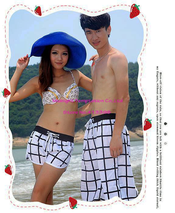 Free Shipping ! Summer Trend Couple Beach,fashion Striped Shorts Pant ,beach pants lovers ,board shorts,