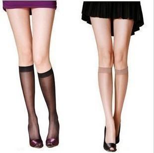 free shipping Summer ultra-thin Core-spun Yarn knee-high spring and summer stockings over-the-knee socks
