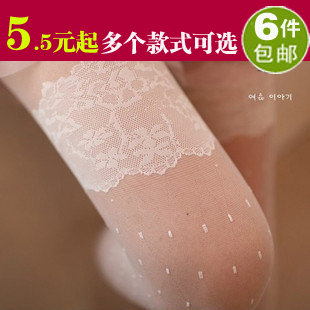 Free shipping Summer ultra-thin white stockings lace jacquard pantyhose legging stockings