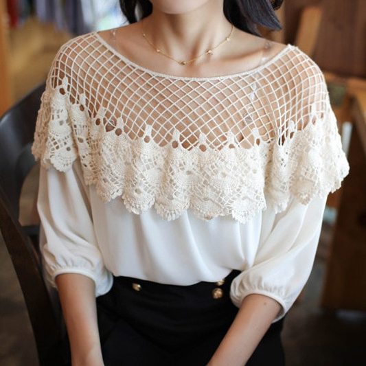 free shipping Summer women's short-sleeve cloak cape type loose strapless chiffon shirt top t-shirt