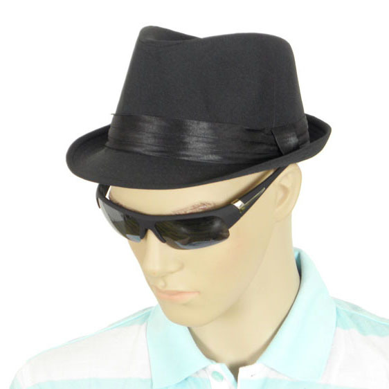 free shipping Sunbonnet fedoras male hat fashion gentleman hat canvas hat hip-hop cap summer black jazz hat