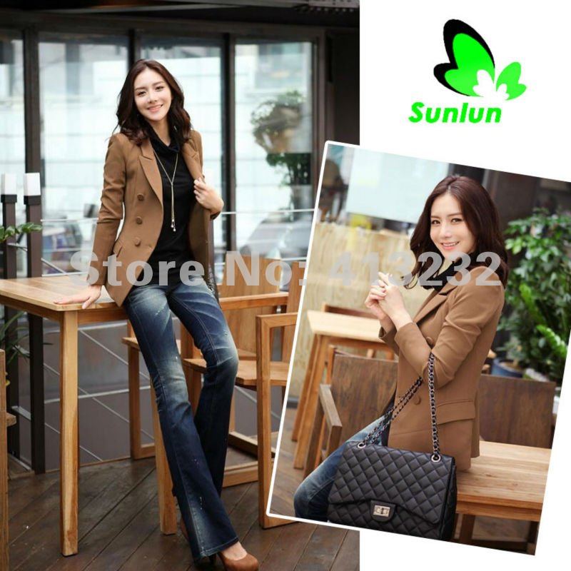 Free Shipping Sunlun Fantasy Zone Ladies' Korean Autumn Medium Style Suit Slim Shrug Suit Women Suit