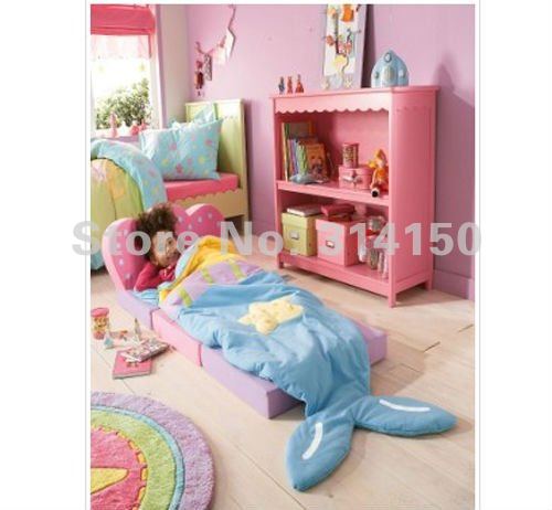 FREE SHIPPING--super beautiful Mermaid modeling sleep bags children's sleepwear kids sleeping bags toddler wear warm 1pcs/lot