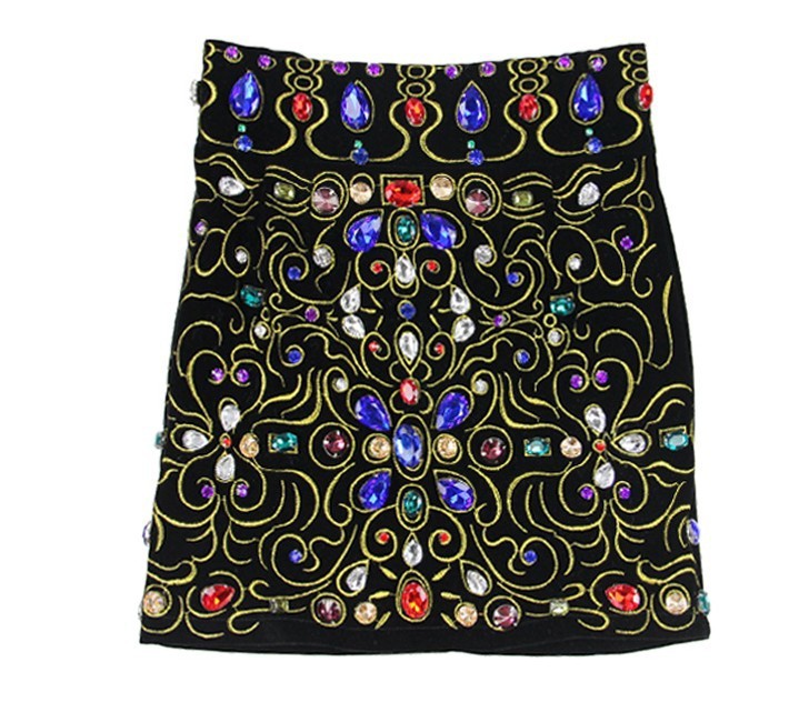 Free shipping  super gorgeous colored gemstones Baroque skirts notu844