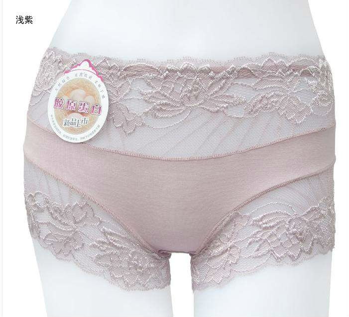 Free shipping , super soft  lady's pants, briefs, Collagen fiber+bamboo fiber material, wholesale 5pcs/lot