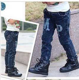 free shipping, Supply models of autumn Korean foreign trade children's knitted material,Children's jeans