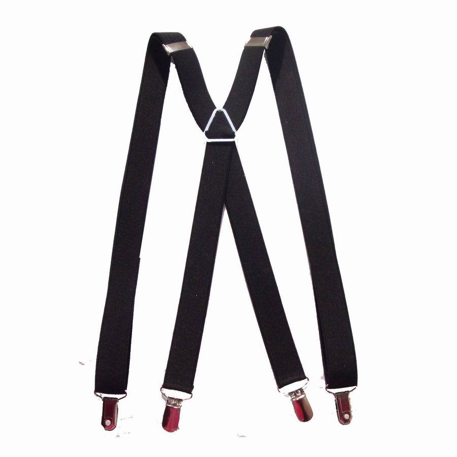 Free shipping Suspenders men's suspenders women's suspenders spaghetti strap 2.5cm black
