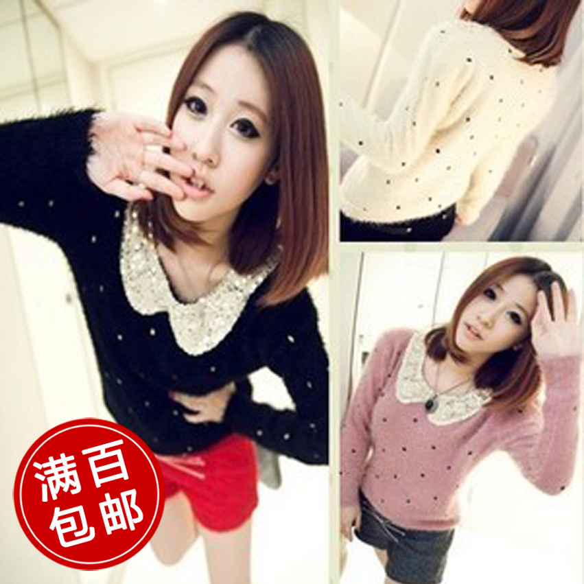 Free Shipping Sweater outerwear thick  winter women's spring sweater clothes thick Wholesale