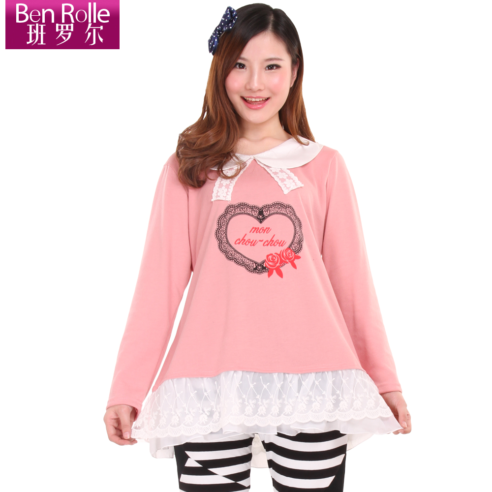 Free shipping Sweet princess T-shirt maternity clothing spring basic shirt maternity top