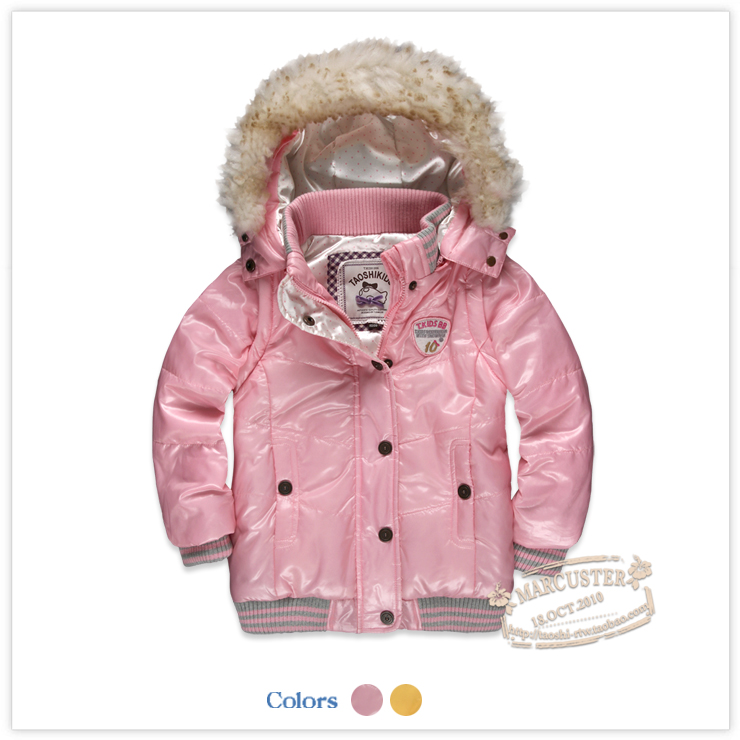 free shipping Taoshi kids 2012 winter children's clothing j detachable with a hood wadded jacket outerwear tkcw24322