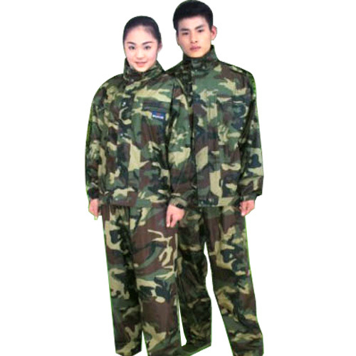 free shipping Texhong raincoat set split set t147-150 double layer waterproof camouflage raincoat poncho