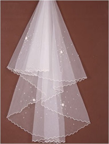 free shipping The bride wedding dress formal dress veil crescendos beads small flower veil