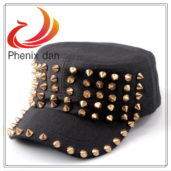 Free shipping  The Half area rivet cap, summer hats , Gold&silver
