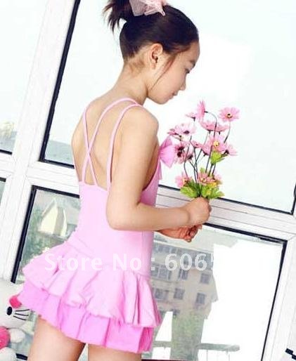 Free shipping The new children's swimsuit cuhk conjoined lively and lovely girl swimsuit