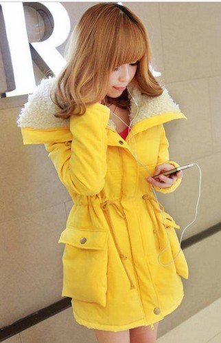 Free shipping! The new dress medium style cotton-padded jacket